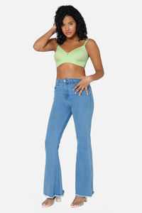 Intimacy Non-Padded Non-Wired High Coverage T-Shirt Bra - Lily Green — thumbnail 6